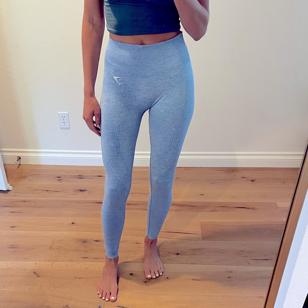 ❤️‍🔥SOLD❤️‍🔥 Gymshark Vital Seamless Leggings - Sky Blue
